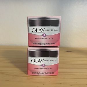 Night of Olay FIRMING NIGHT CREAM Face Moisturizer Set of 2
